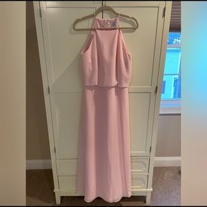 Bill Levkoff Pink Bridesmaid Dress Size 6